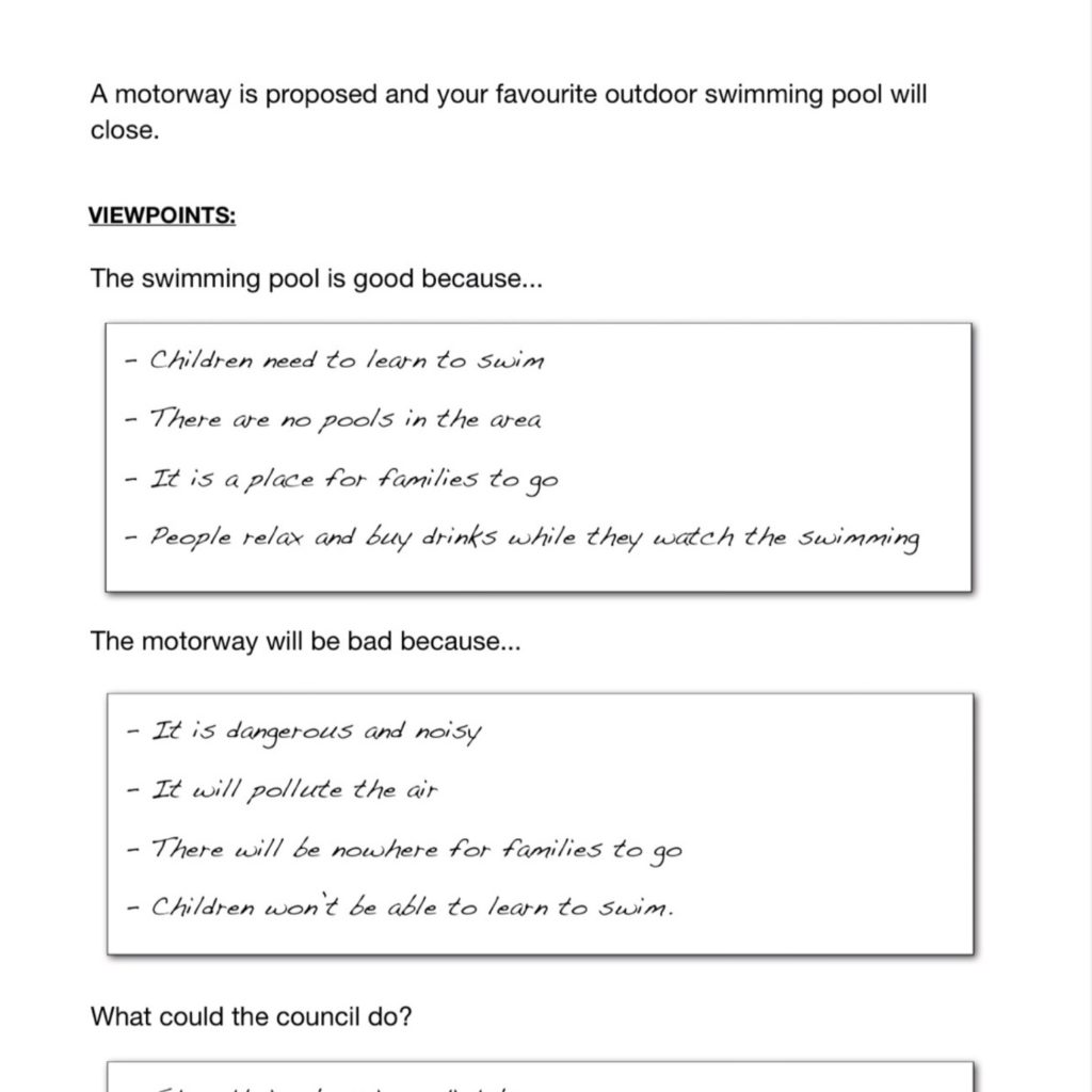 Practise Writing A Balanced Argument In A Letter Years Teacha