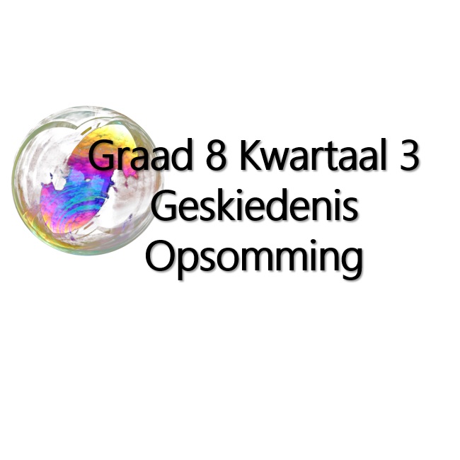 Graad Kwartaal Geskiedenis Opsomming Teacha