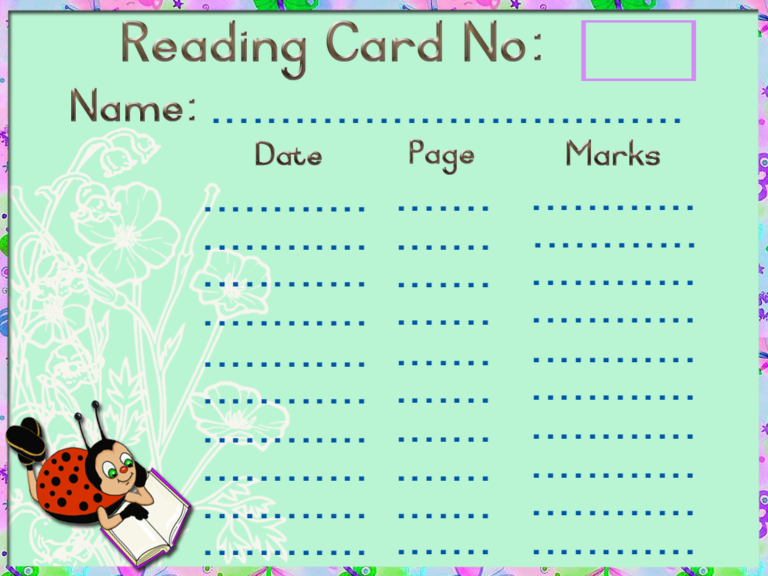 Reading Cards • Teacha!