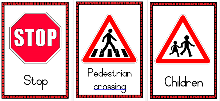 road safety for children posters