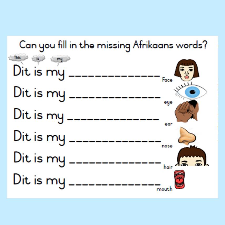 Worksheets Afrikaans Grade Afrikaans Worksheets Grade Worksheet Sexiz Pix