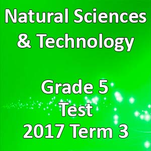 natural sciences technology grade 5 2017 term 3 test teacha