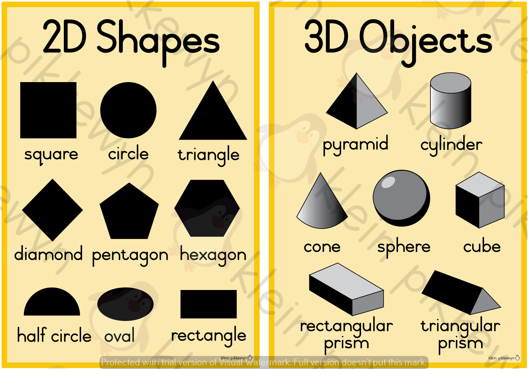 Examples Of 3d Shapes Objects