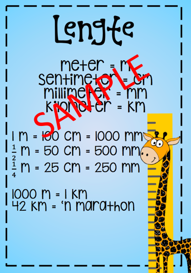 wiskunde graad 4 meting clipart