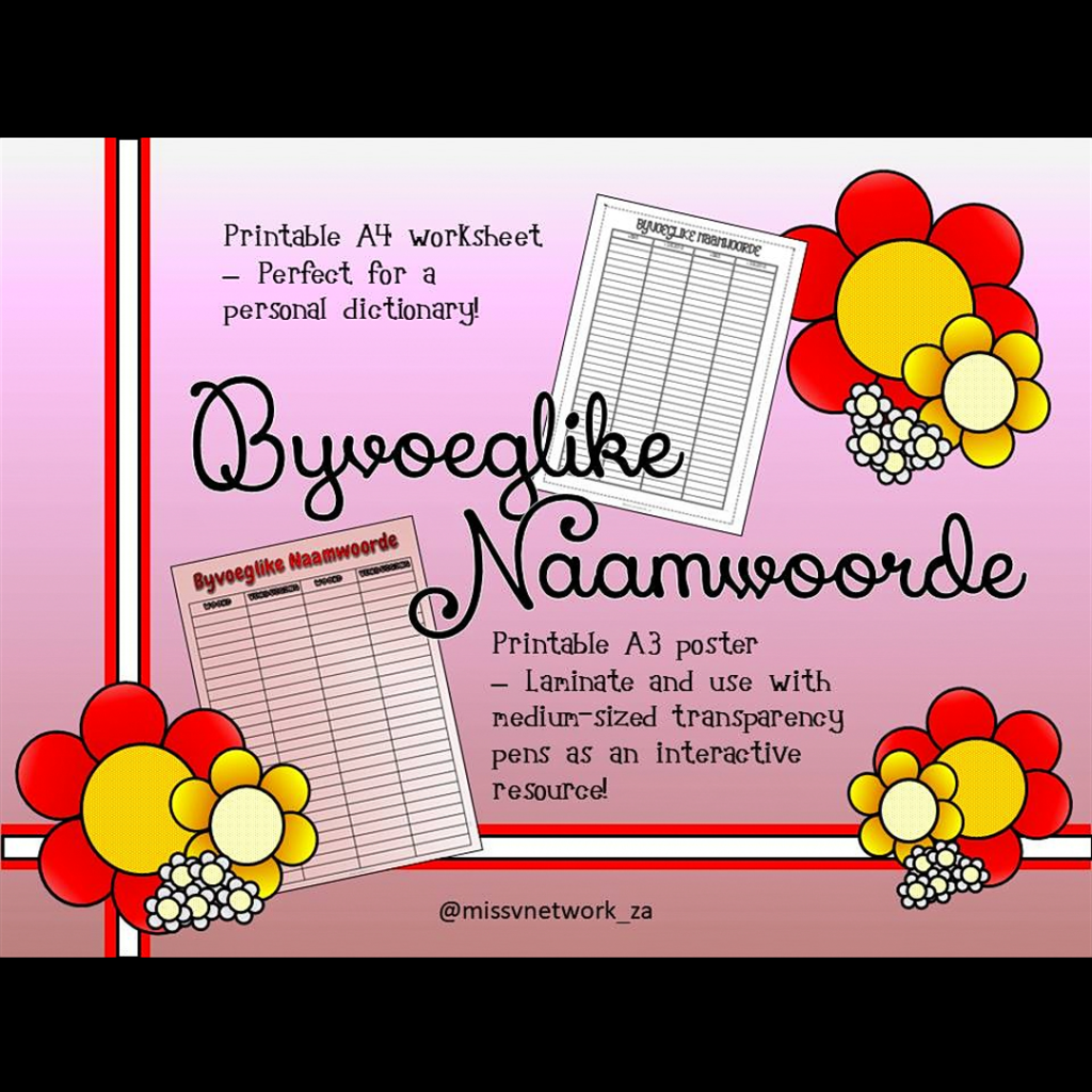 Byvoeglike Naamwoorde • Teacha!