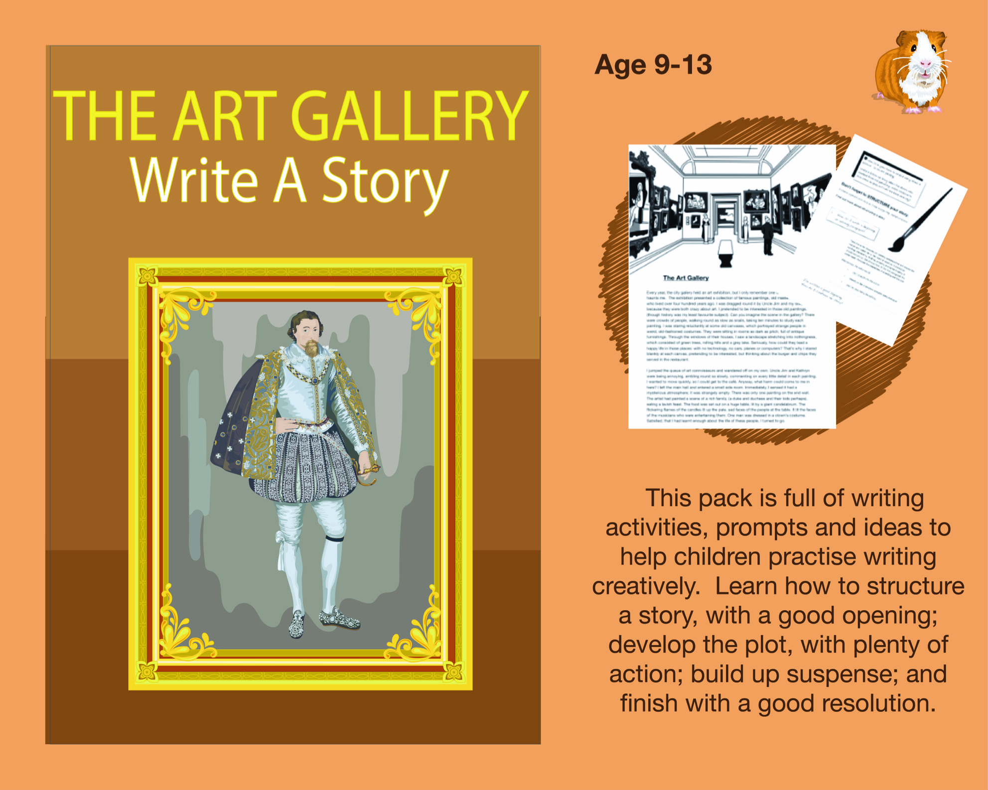 (9-13　A　•　Art　years)　Gallery:　Story　Write　The　Teacha!