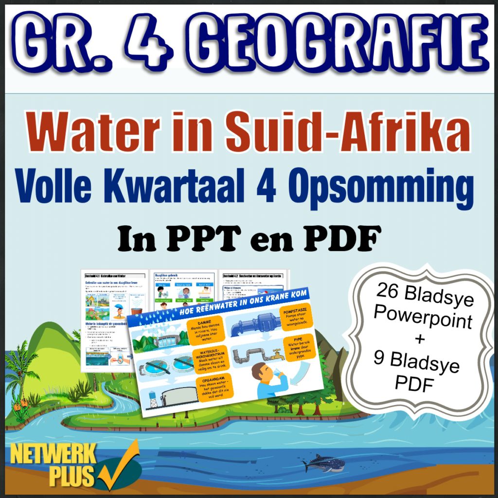 Graad 4 Geografie Kwartaal 4 Water In Sa Powerpoint En Pdf