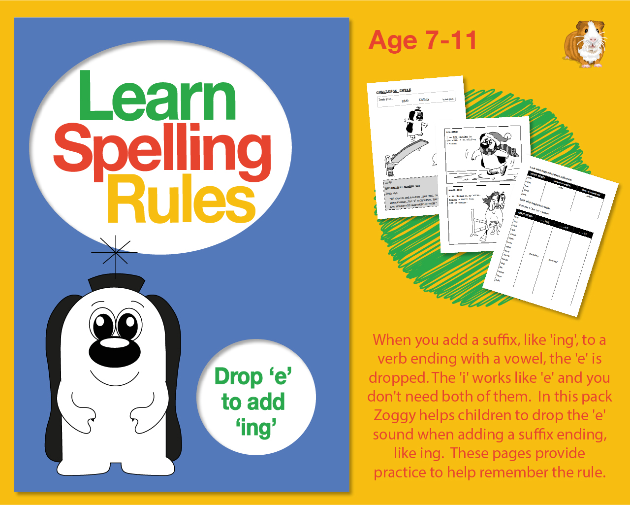 Learn Spelling Rules Challenge 3 Drop e To Add ing 7 11 Years 