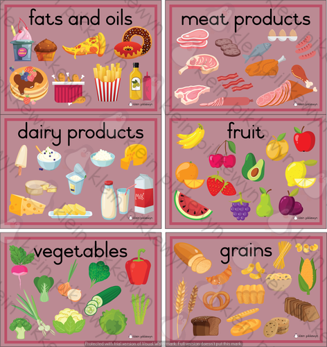 Kids Food Groups Chart
