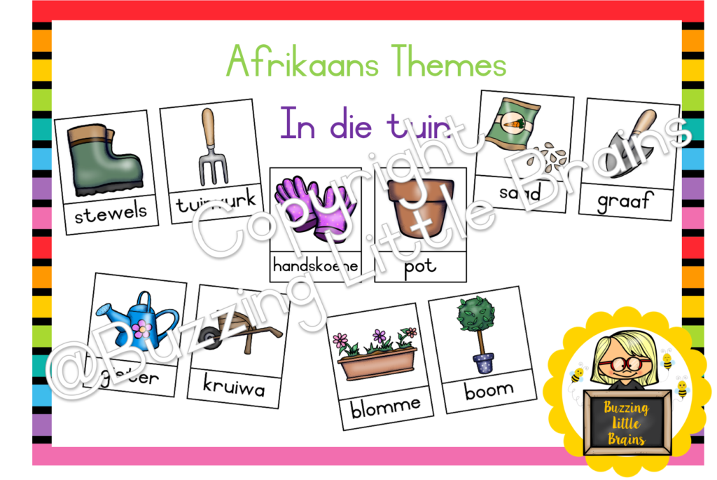 Afrikaans Themes – In die tuin • Teacha!