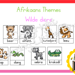 Afrikaans Themes – Wilde diere • Teacha!