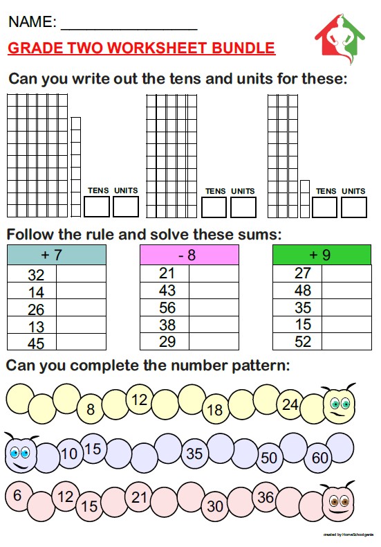 Grade 2 Maths Worksheet Bonds Of 14 And 15 Smartkids Grade 2 Maths 