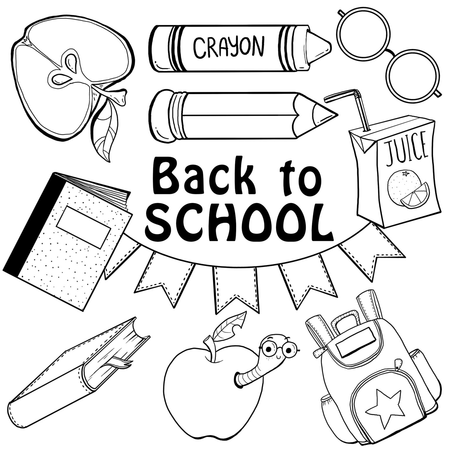 Back to School Clip Art for Your Resources – Skool Tema Prentjies vir ...