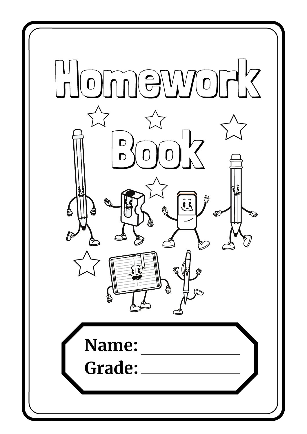 homework book cover pictures