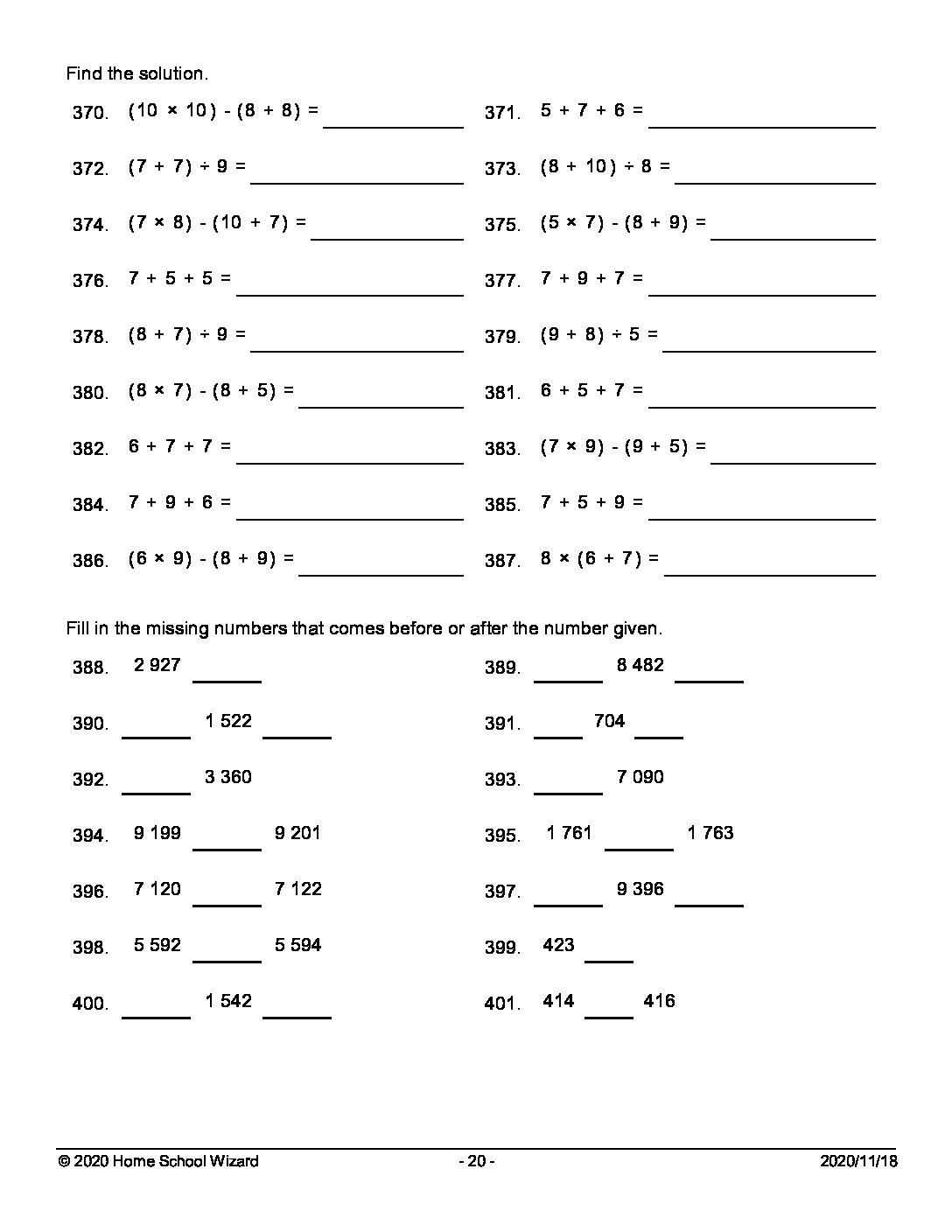 Grade 5 Maths Revision Worksheets South Africa