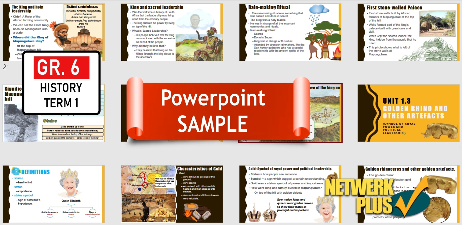 grade 6 history term 1 mapungubwe summaries in powerpoint and pdf format teacha