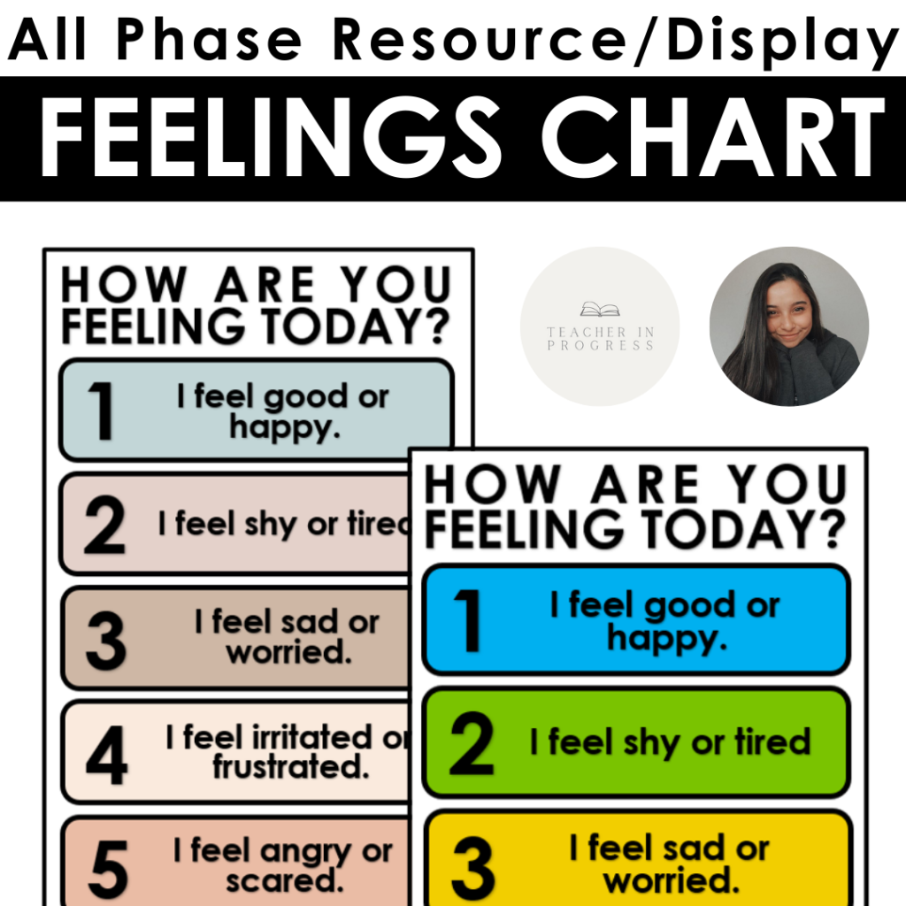 Feelings Chart | All Themes • Teacha!