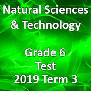 Natural Sciences & Technology Grade 6 2019 Term 3 Test • Teacha!