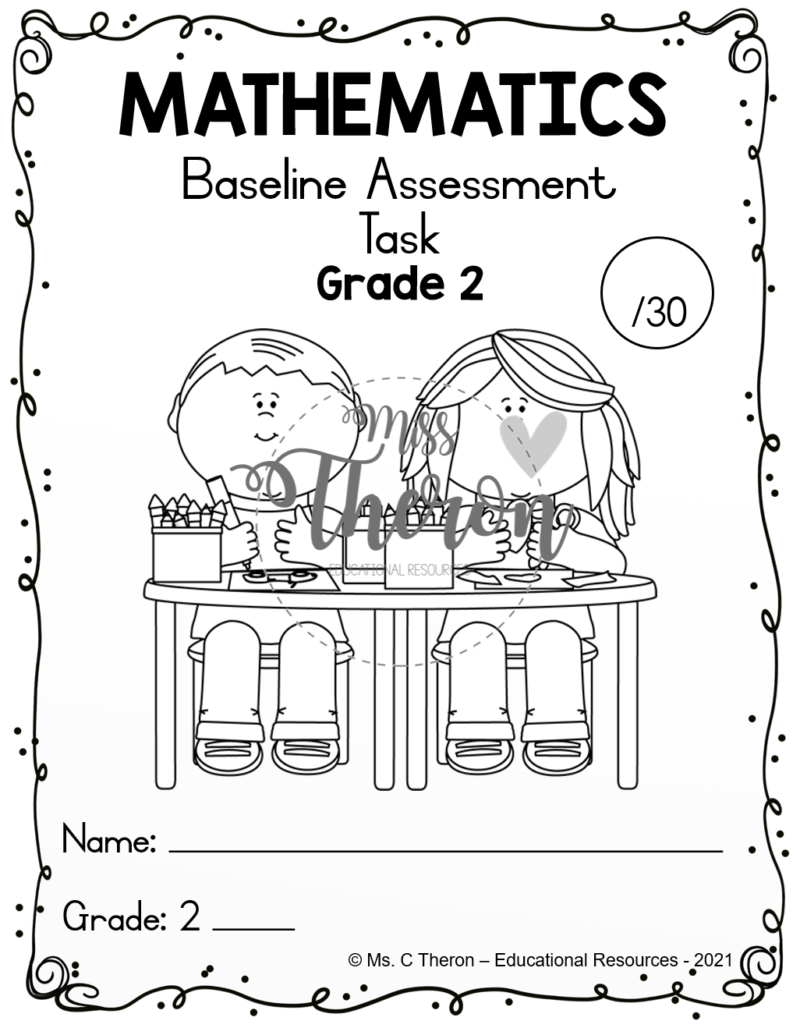 Grade 2 – Term 1- Maths_Baseline assessment • Teacha!