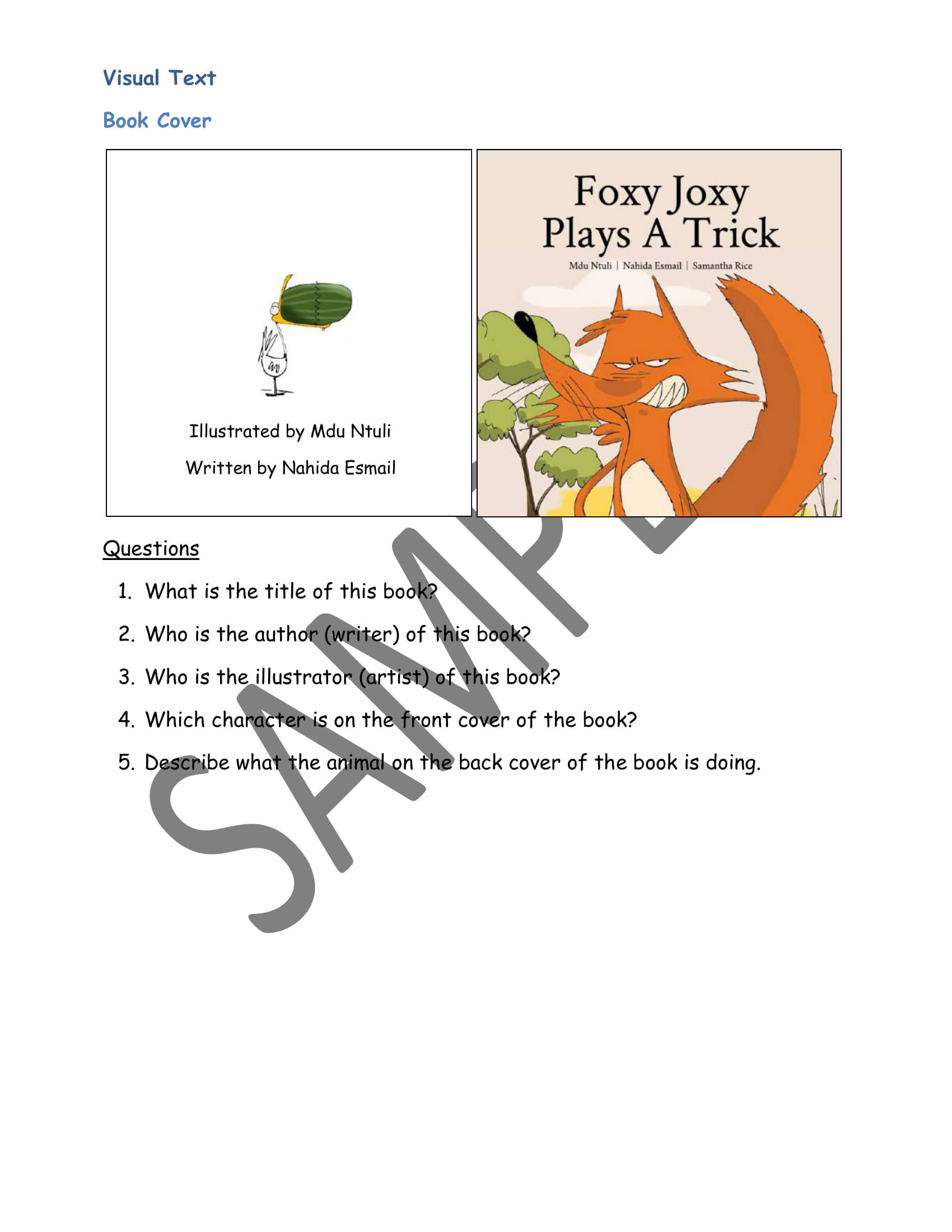 grade 4 english fal reading comprehension texts and creative writing term 1 teacha