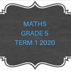 Maths Grade 5 Term 1 2020 Test • Teacha!