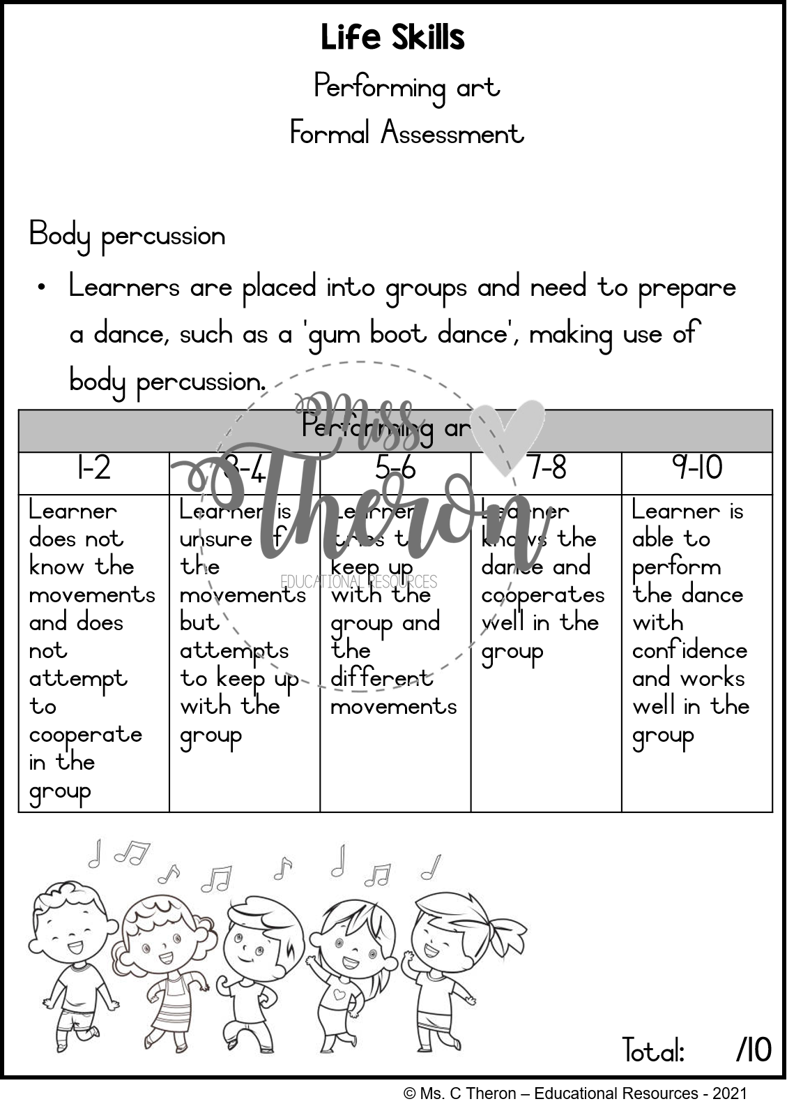 life skills term 1 assessment teacha