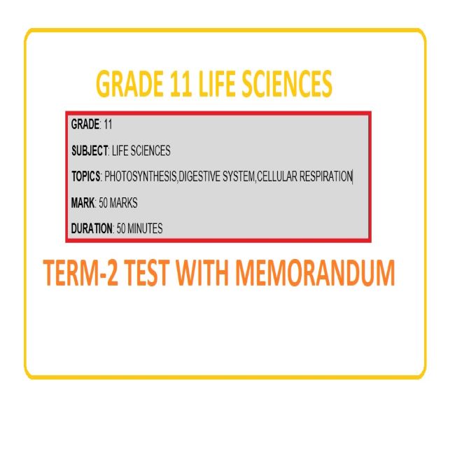 life science grade 11 assignment september 2017 memorandum
