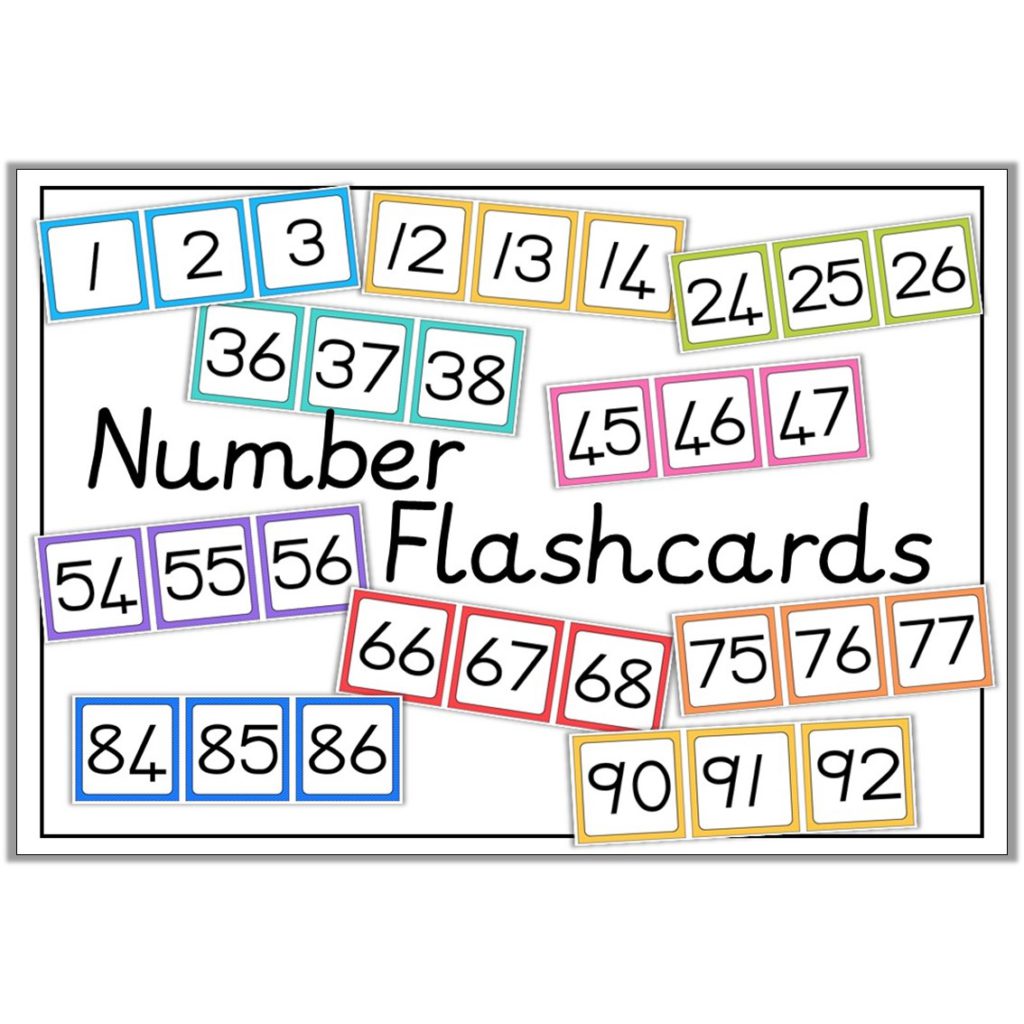 Number Flashcards 0-100 • Teacha!