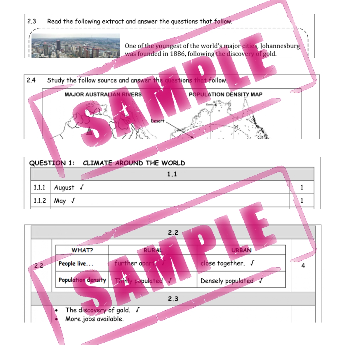 SS 6 Geography Test T4 2021 • Teacha!