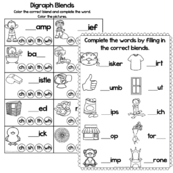 Digraph Phonic Worksheets • Teacha!