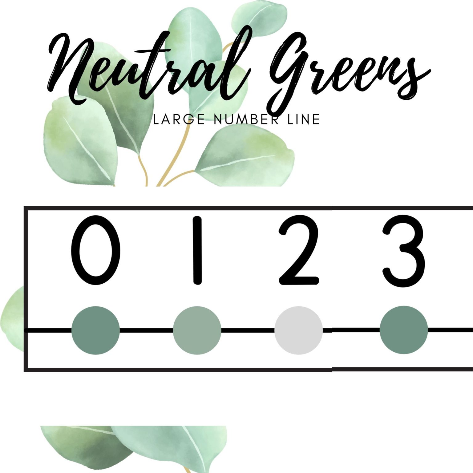 classroom-number-line-display-neutral-greens-classroom-decor-teacha