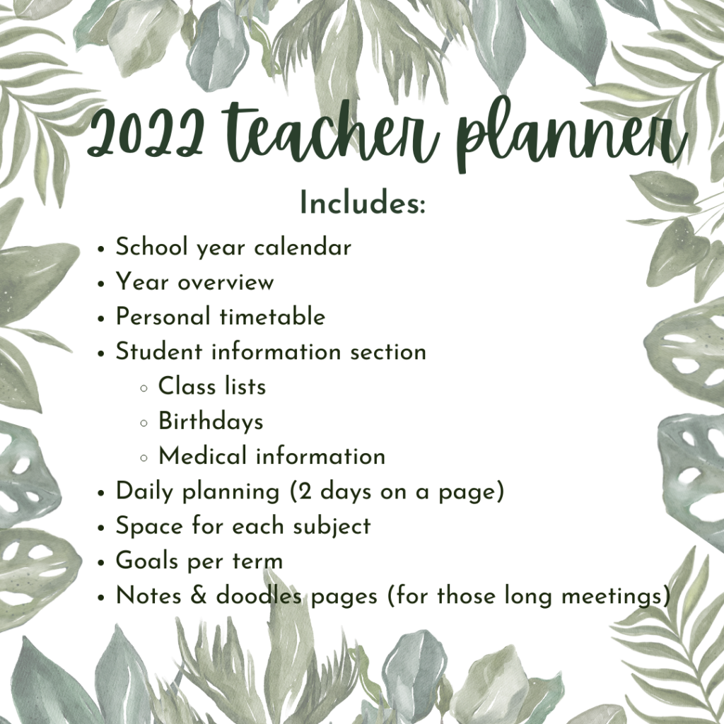 teacher assignment chart tea 2022