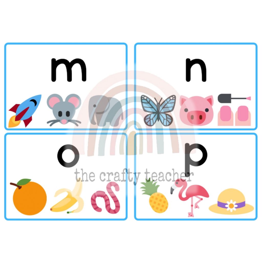 Beginning Sounds Clip Cards • Teacha!