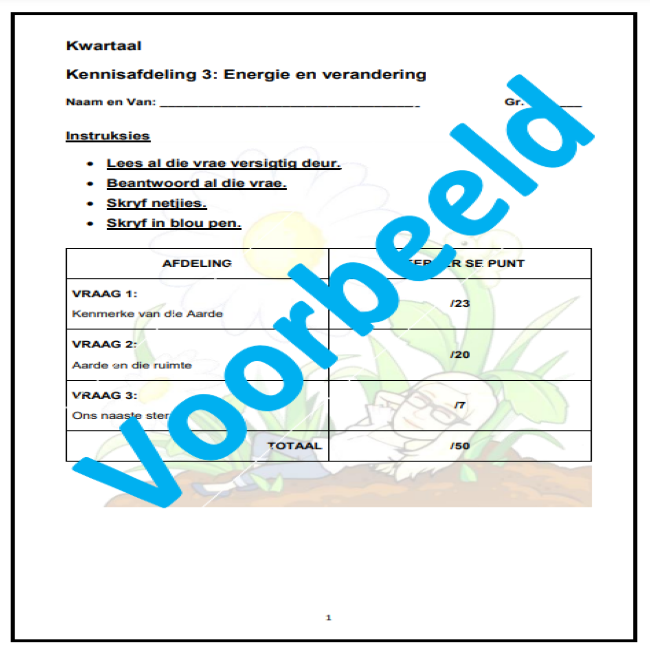 Graad 4 Geskiedenis Kwartaal 4 Eksamen • Teacha