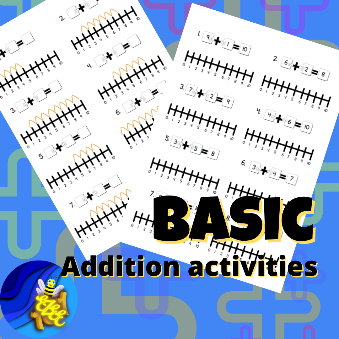 Basic Addition Booklet 4 Number Line • Teacha!