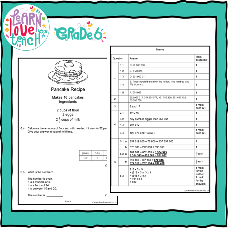 grade 6 assignment term 1 2022