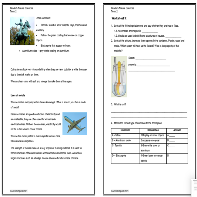 grade 5 natural sciences term 2 booklet teacha