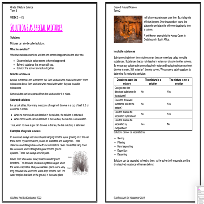 grade 6 natural sciences term 2 booklet teacha