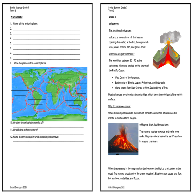 grade 7 social sciences term 2 booklet geography and history teacha