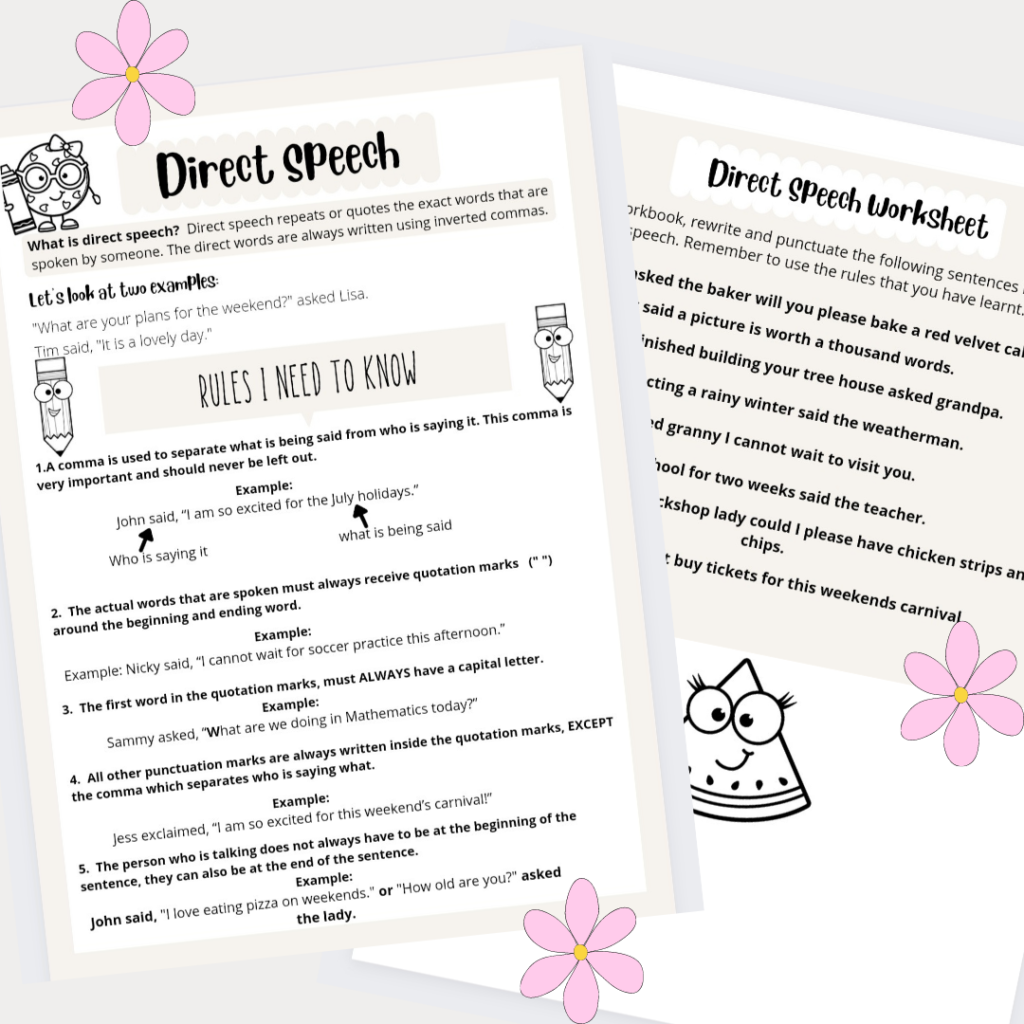 direct-speech-worksheets-ks2-teaching-resources