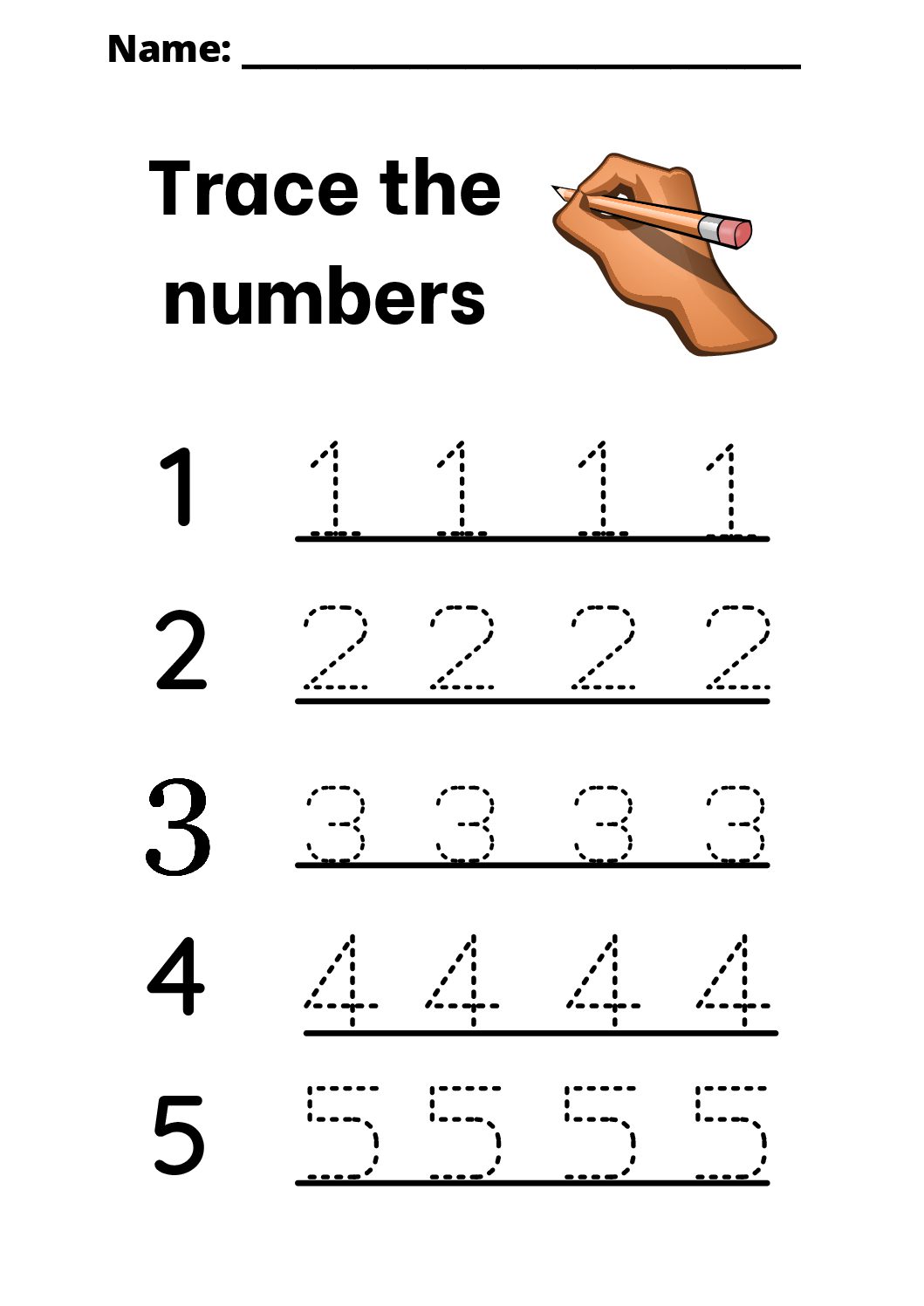 free number writing foundational worksheet teacha