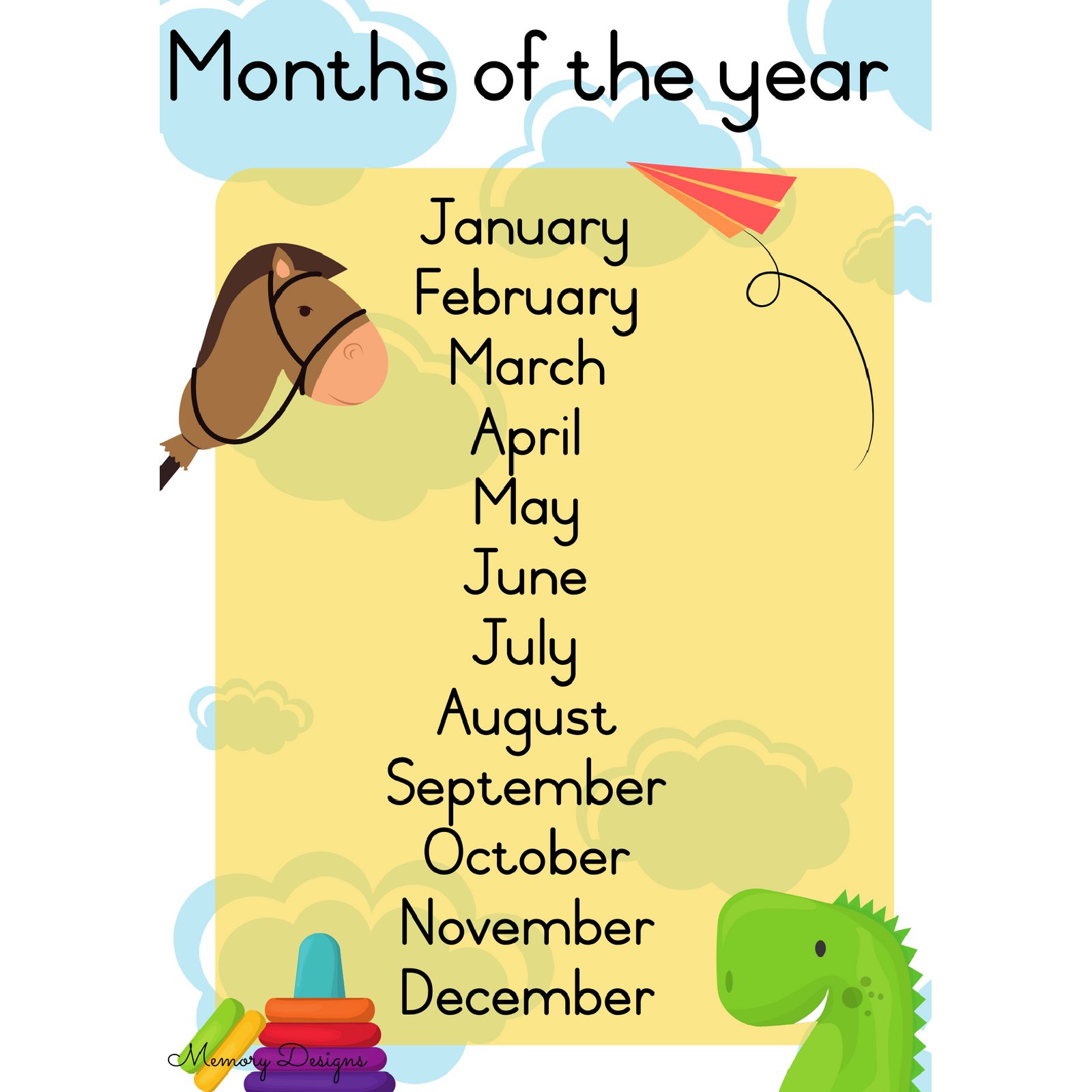 Months Of The Year Teacha 