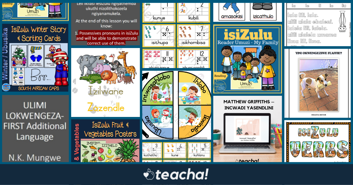 isiZulu teaching resources  Teacha! 