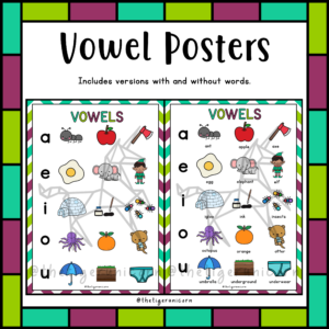 Vowel Posters • Teacha!