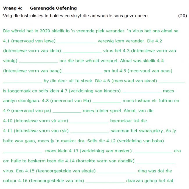 grade 6 afrikaans fal mid year revision workbook teacha