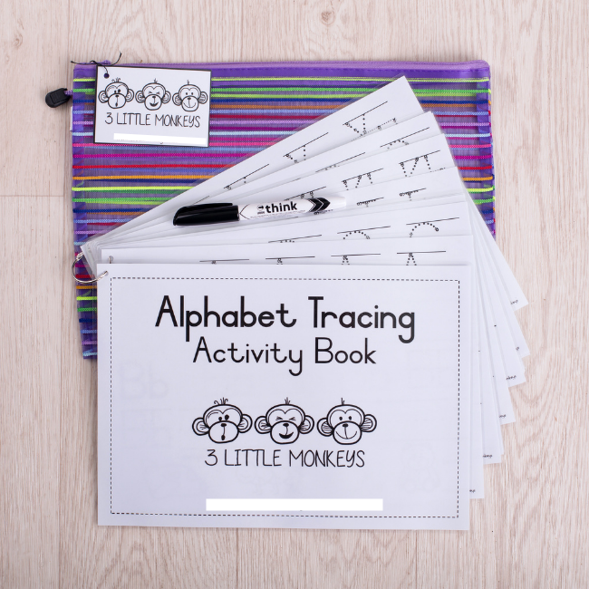 Thinking Kids® Tracing Letters Activity Book, 3ct.