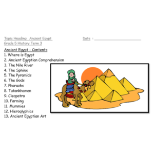 Ancient Egypt History Notes – Grade 5 – Term 3 • Teacha!