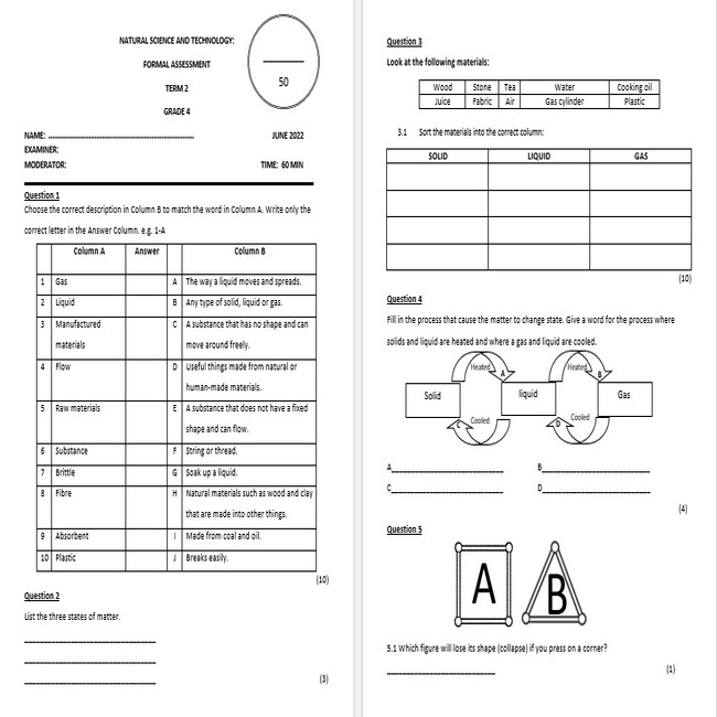 Liquid Materials 3.1, Grade 4 Curriculum