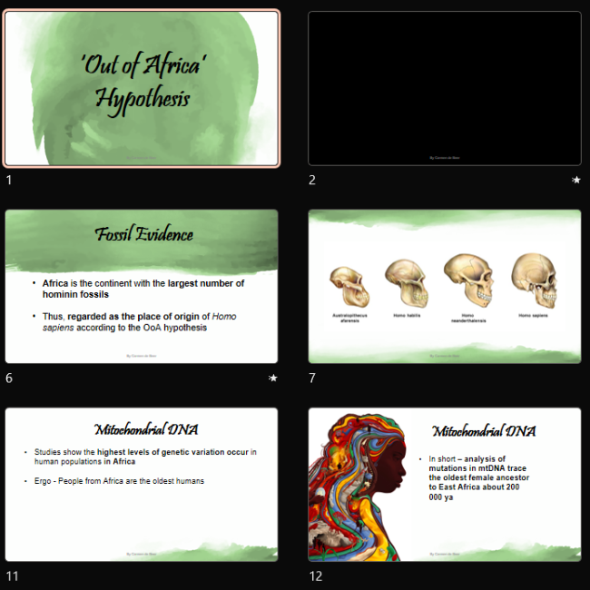 out of africa hypothesis essay grade 12