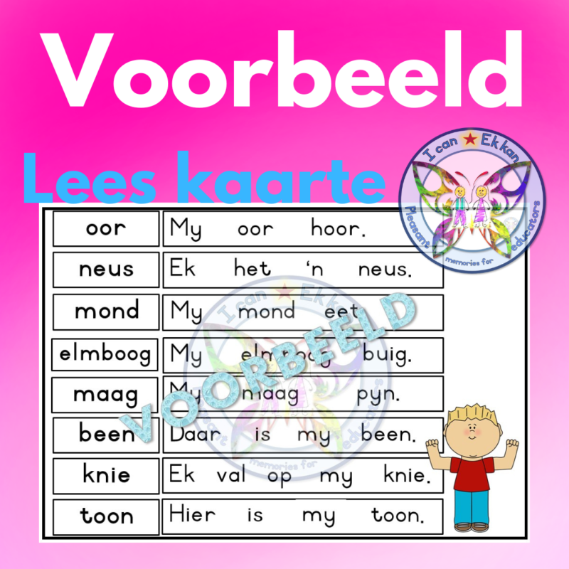 Afrikaanse Lees program vir leesondersteuning – Klanke, Leesrigting, My ...